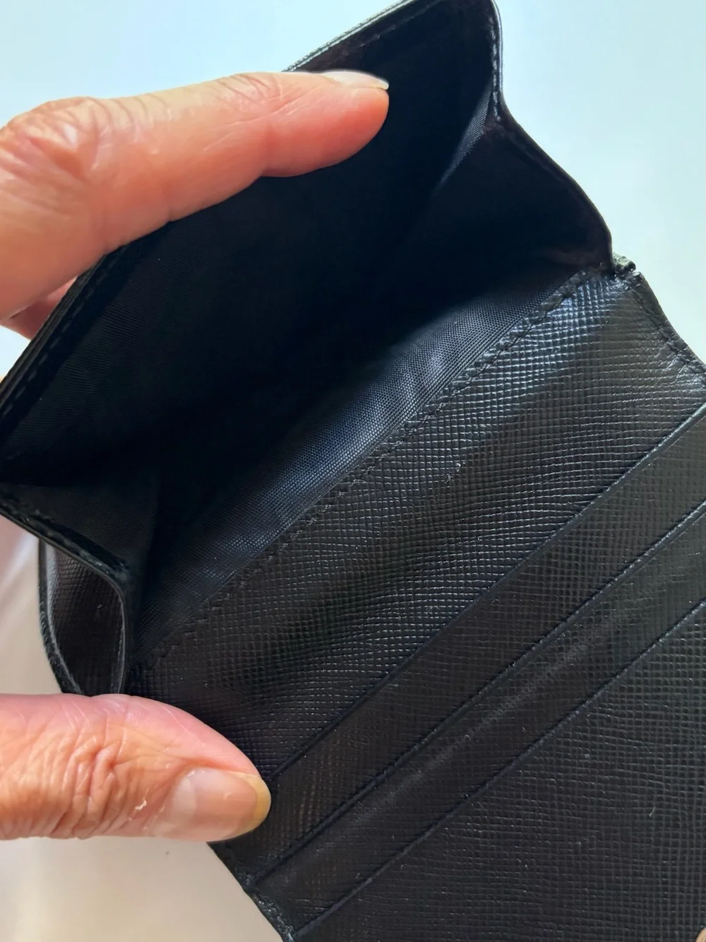 Prada Black Nylon Card Holder